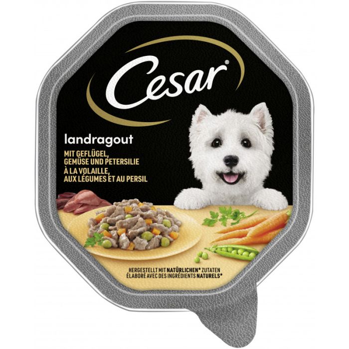 CESAR® Schale Landragout mit Geflügel und Gemüse 150g-4008429041105