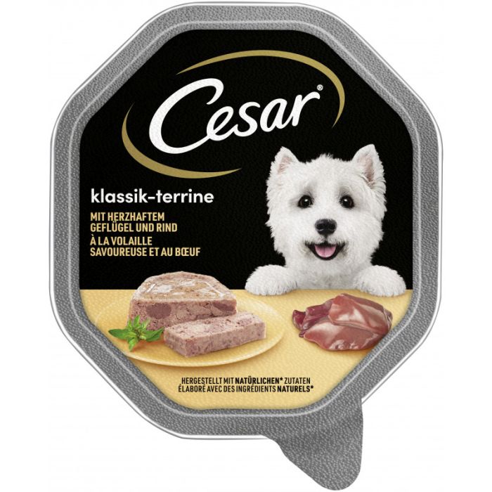 CESAR® Schale Klassik-Terrine mit Geflügel und Rind 150g-4008429511219