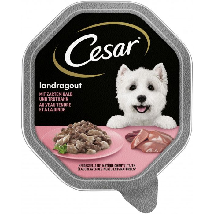 CESAR® Schale Landragout mit Kalb und Truthahn 150g-4008429048289