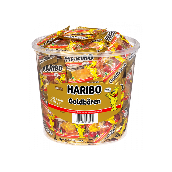 Haribo Fruchtgummi Goldbären Mini 100x 10g-4001686301180