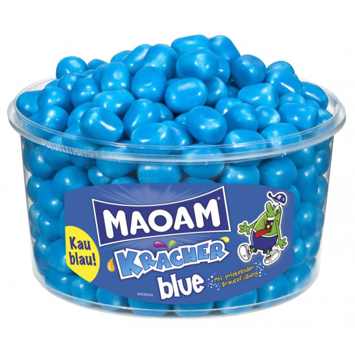 Maoam Kaubonbon-Dragees Kracher Blue 1200g-4001686575499