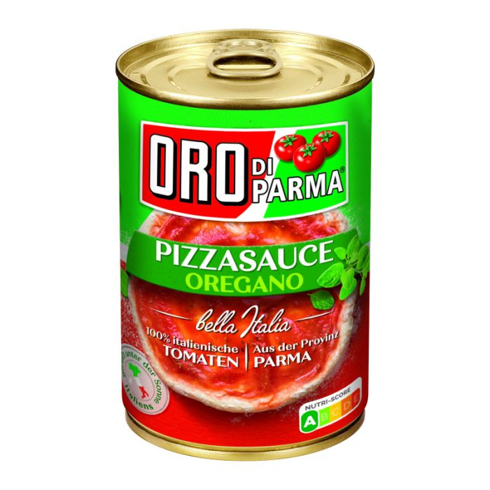 ORO DI PARMA PIZZA SAUCE OREGANO, 425 ml Dose 400g-4008100168220