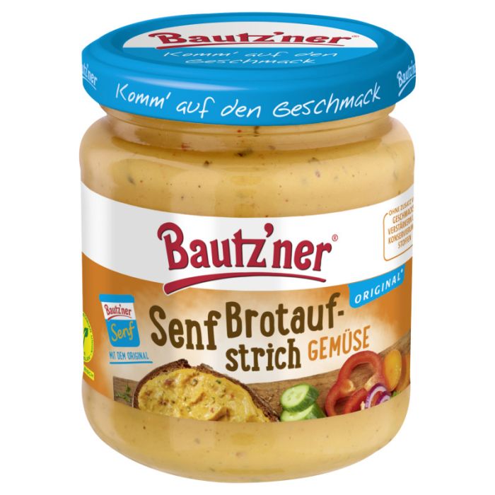 Bautz'ner Senf Brotaufstrich Gemüse Glas 200ml-4012860004018