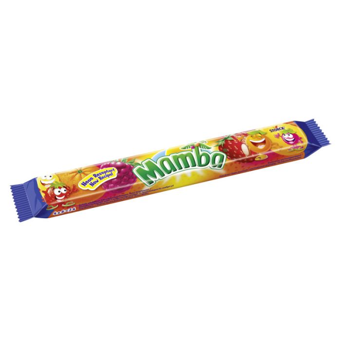 Mamba, Kaubonbons mit Fruchtgeschmack, 4-er Stange, 1 x 106g-4014400926279