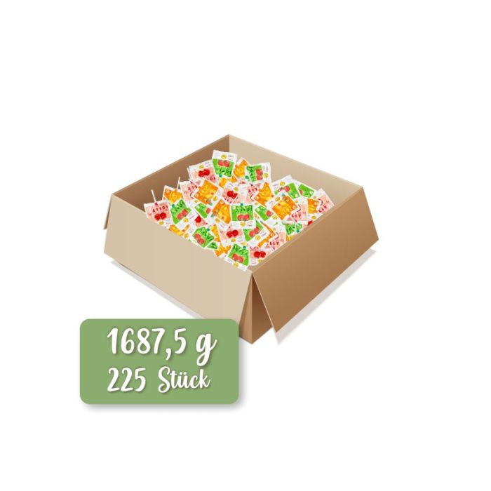 Frigeo Traubenzucker Lollys 3-fach Karneval 225 x 7,5 g -4033500411669