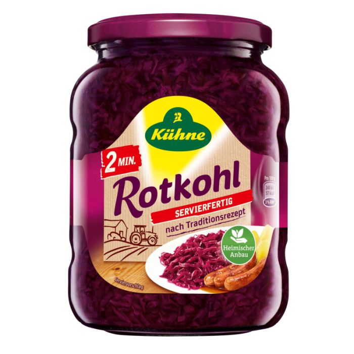 Kühne Rotkohl 2 Minuten, 720ml Glas 700g-40198859