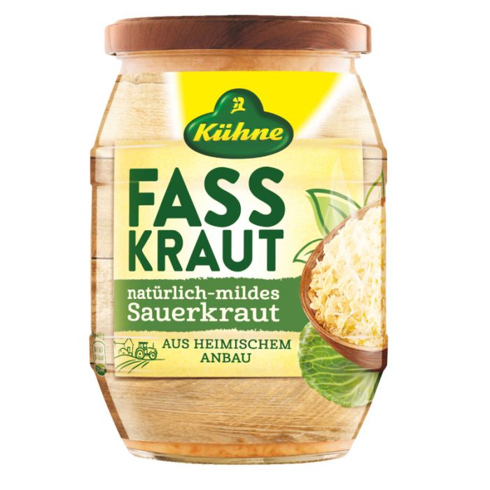 Kühne Fasskraut natürlich-mild 720ml 680g-4012200505359