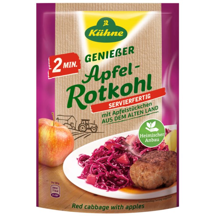 Kühne Apfelrotkohl 2 Minuten, 400g Standbeutel-4012200463604