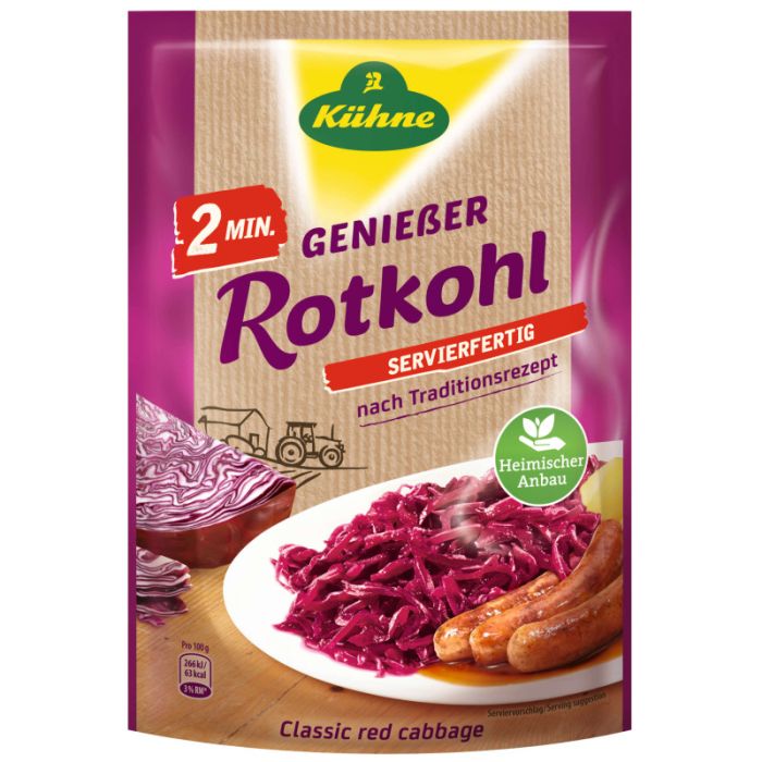 Kühne Rotkohl 2 Minuten, 400g Standbeutel-4012200463505