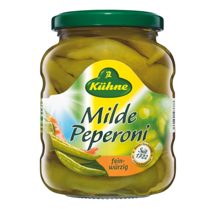 Kühne Peperoni scharf, 370ml Glas 300g-40804361