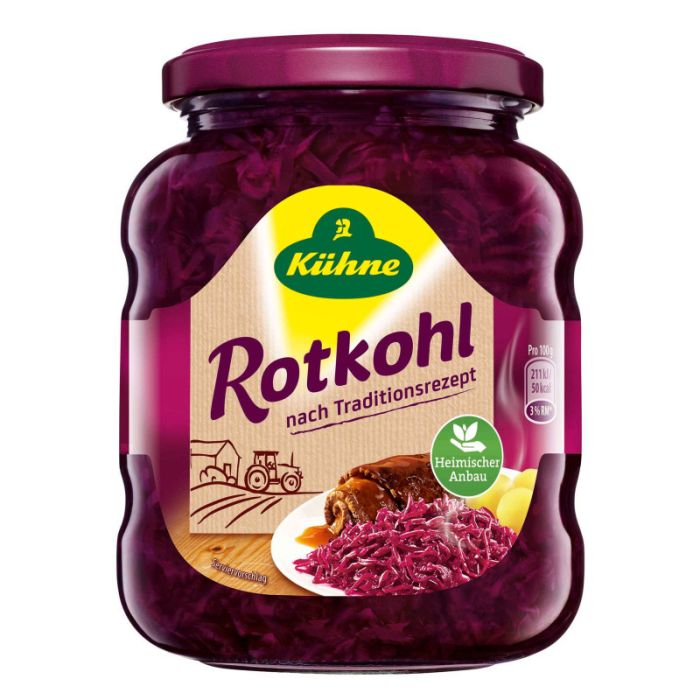 Kühne Rotkohl, 370ml Glas 350g-40122991