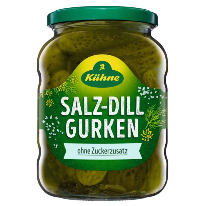 Kühne Salzdillgurken, 720ml Glas 650g-40804606