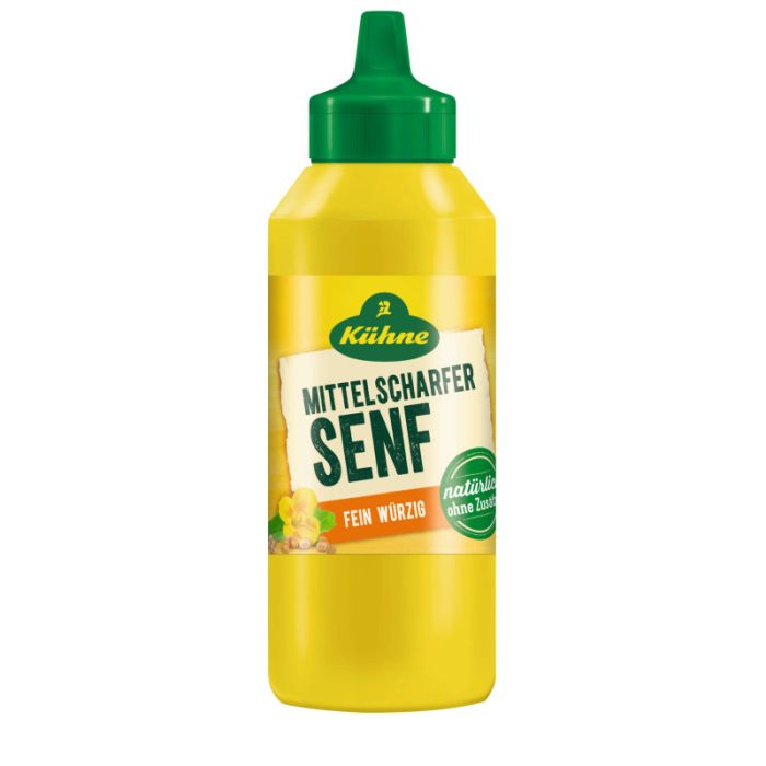 Kühne Senf mittelscharf, 250ml  Squeeze-4012200222102