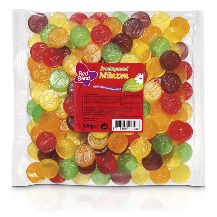 Red Band Fruchtgummi Münzen 500g Family Beutel-8713800111488
