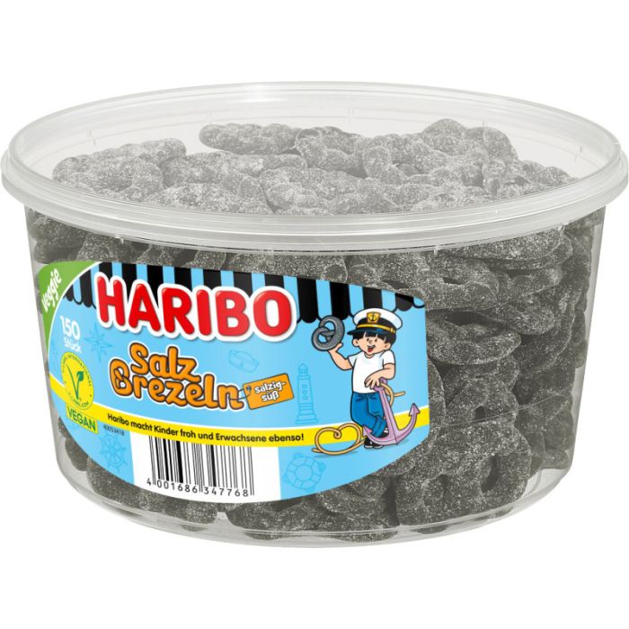 Haribo Salz Brezeln Dose 1,05kg-4001686347768