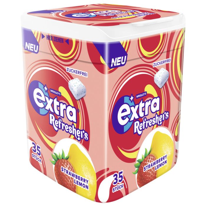 Wrigley Extra REFRESHERS Dose Strawberry Lemon 35 Stück-4009900549103