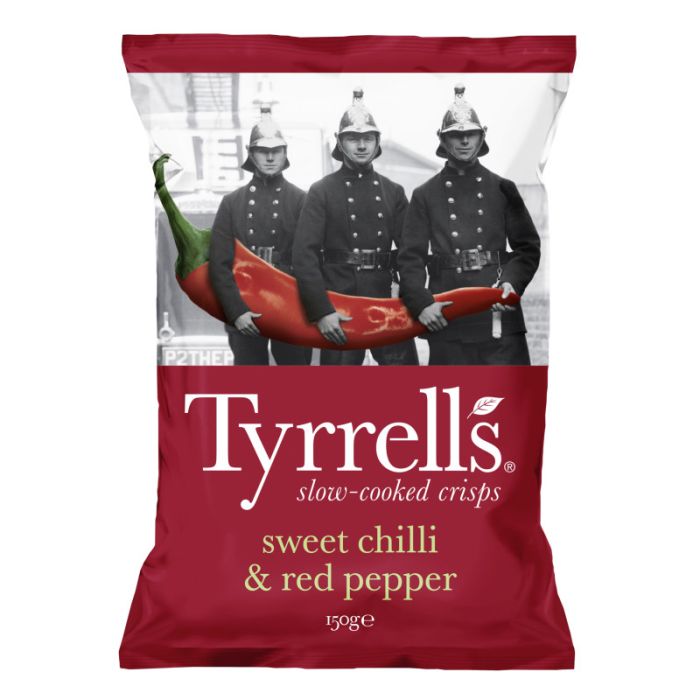 Tyrrells sweet chilli & red pepper 150g Beutel-5060042641413