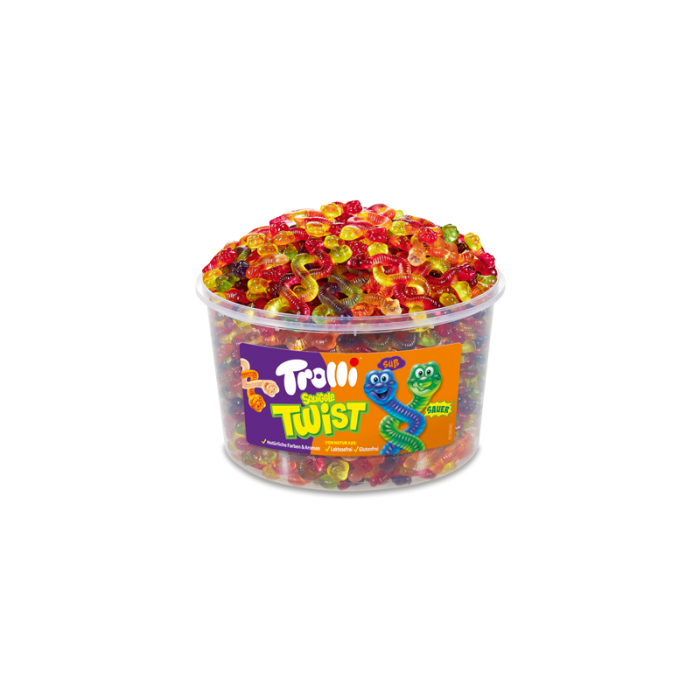 Trolli Squiggle Twist 150 Stück = 1200g-4000512992400