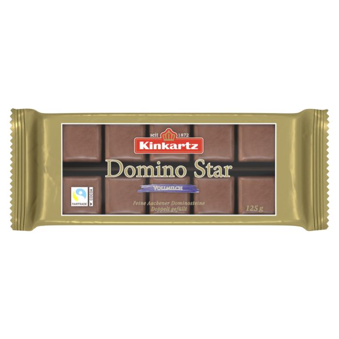 Kinkartz Domino Vollmilch "Domino-Star" 125g-4035900076202