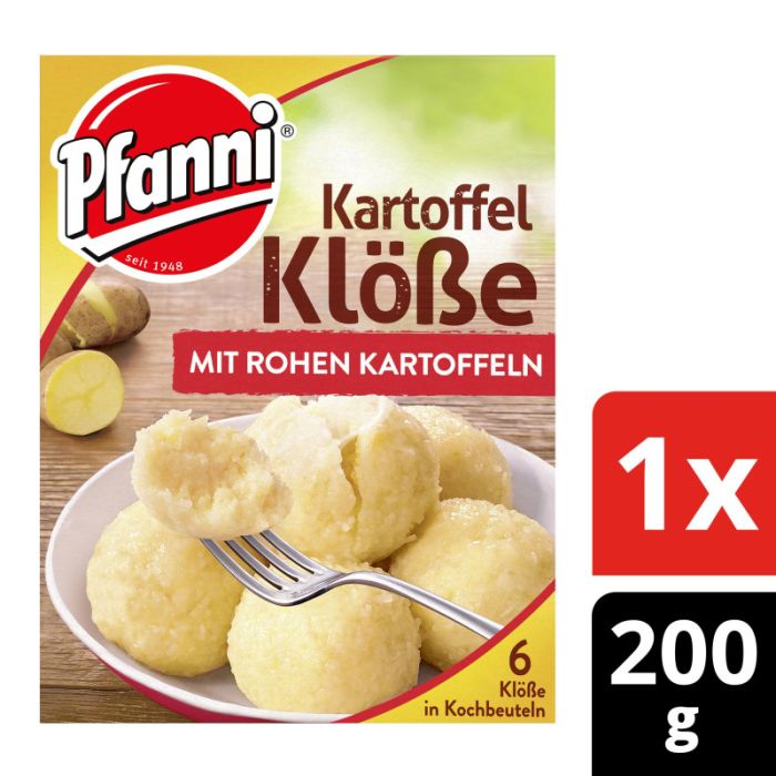 Pfanni Kartoffel Klöße Mit Rohen Kartoffeln 6 Stück = 200g-4000400130655