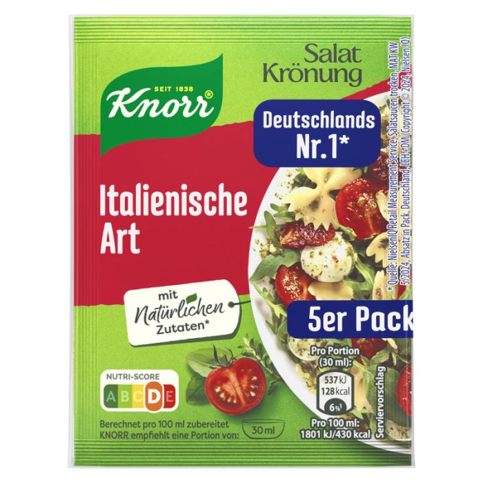 Knorr Salatkrönung Italienische Art Dressing 5er-Pack 450ml-8714100823606