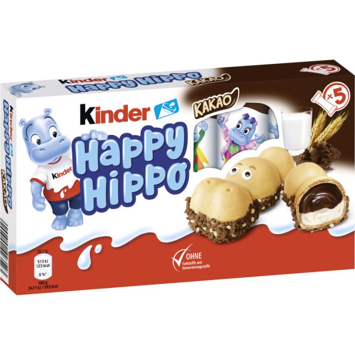 kinder Happy Hippo T5 Cocoa 103,5g-8000500423523