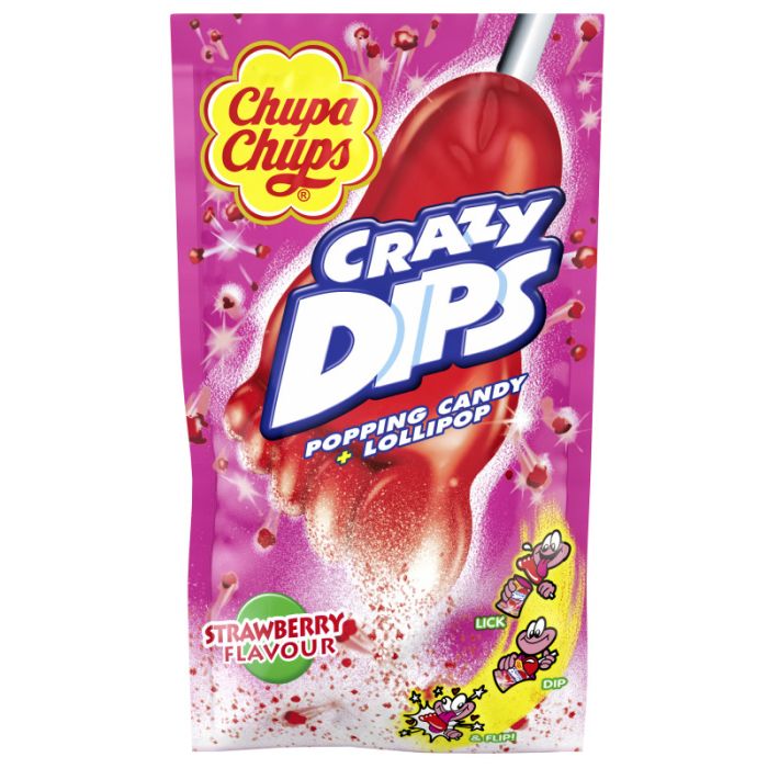 Chupa Chups Crazy Dips Erdbeere 14g-6911316002388