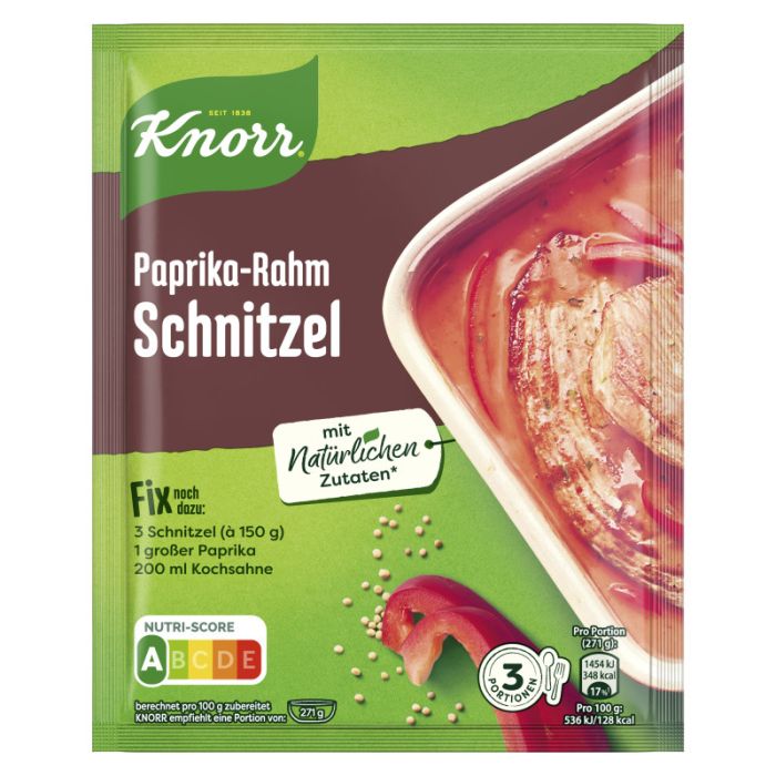 Knorr Fix Paprika Rahmschnitzel 43g -8718114823621