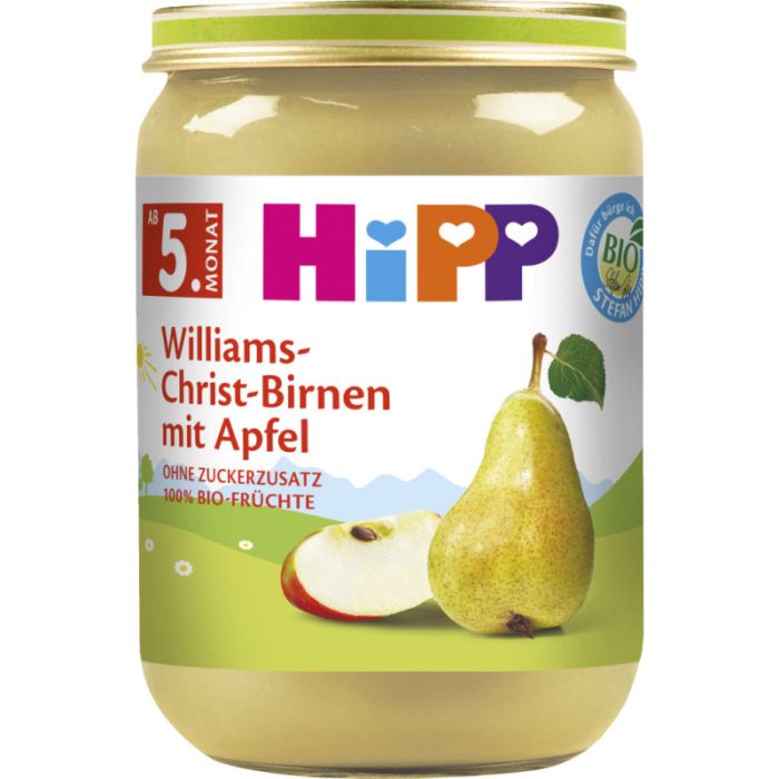 HiPP Williams-Christ-Birnen mit Apfel 190g-4062300290082