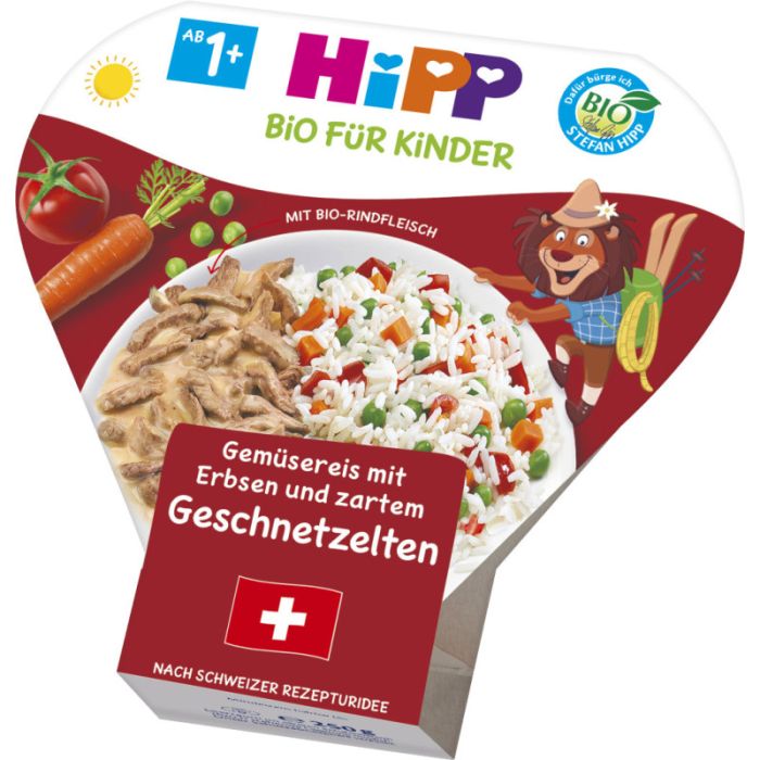 HiPP Gem.-Reis/Erbsen u. Geschnetzeltem 250g-4062300166738