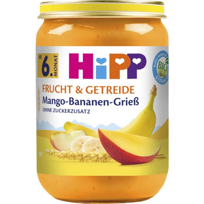 HiPP Mango-Bananen-Griess 190g-4062300406476