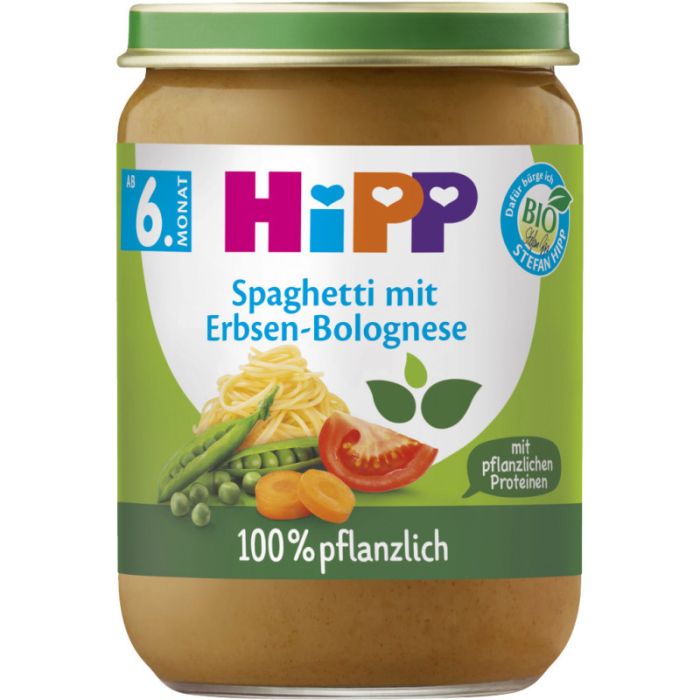 HiPP Spaghetti mit Erbsen-Bolognese 190g-4062300437517