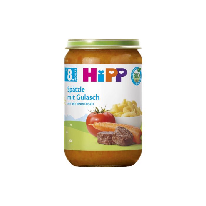 HiPP Spaetzle mit Gulasch 220g-4062300463103