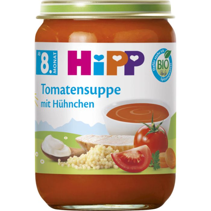 HiPP Tomatensuppe mit Huehnchen 190g-4062300462892