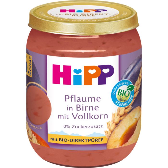 HiPP Pflaume in Birne mit Vollkorn 160g-4062300441422