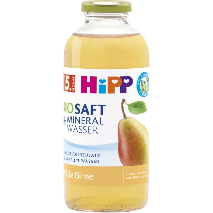 HiPP Bio-Saftu.Mineralw. Milde Birne 0,5l-4062300395602