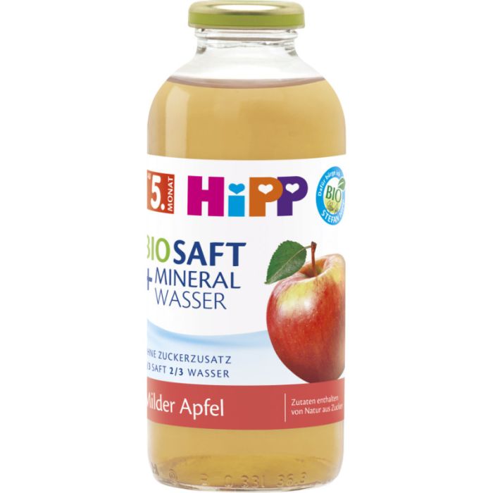 HiPP Bio-Saft&Mineralw. Milder Apf. 0,5l-4062300395572
