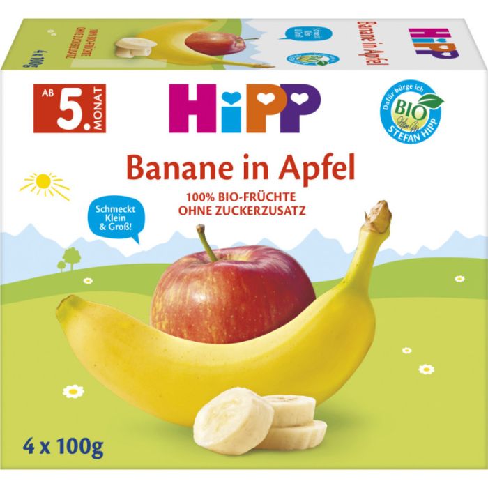 HiPP FP Banane in Apfel 2x2x100g-4062300380806