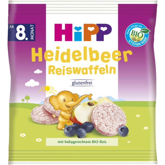 HiPP Heidelbeer Reiswaffeln 30g-4062300376205