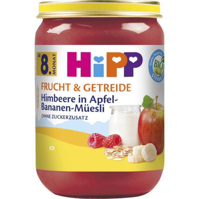 HiPP Himbeere in Apfel-Bananen Mueesli 190g-4062300367715