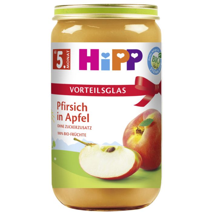 HiPP Pfirsich in Apfel 250g-4062300297104