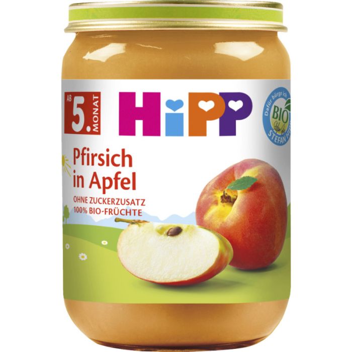 HiPP Pfirsich in Apfel 190g-4062300297067