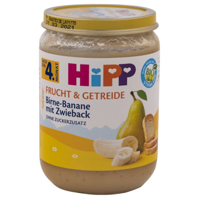 HiPP Birne-Banane mit Zwieback 190g-4062300269835