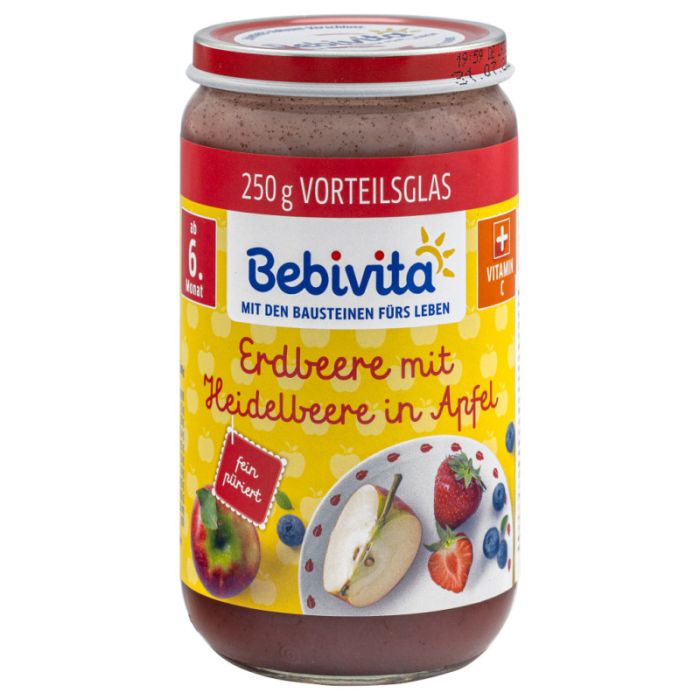Bebivita Himbeere in Apfel Erdbeere 250g-4018852036128