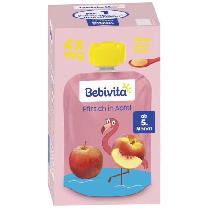 Bebivita Pfirsich in Apfel 4x90g-4018852034636