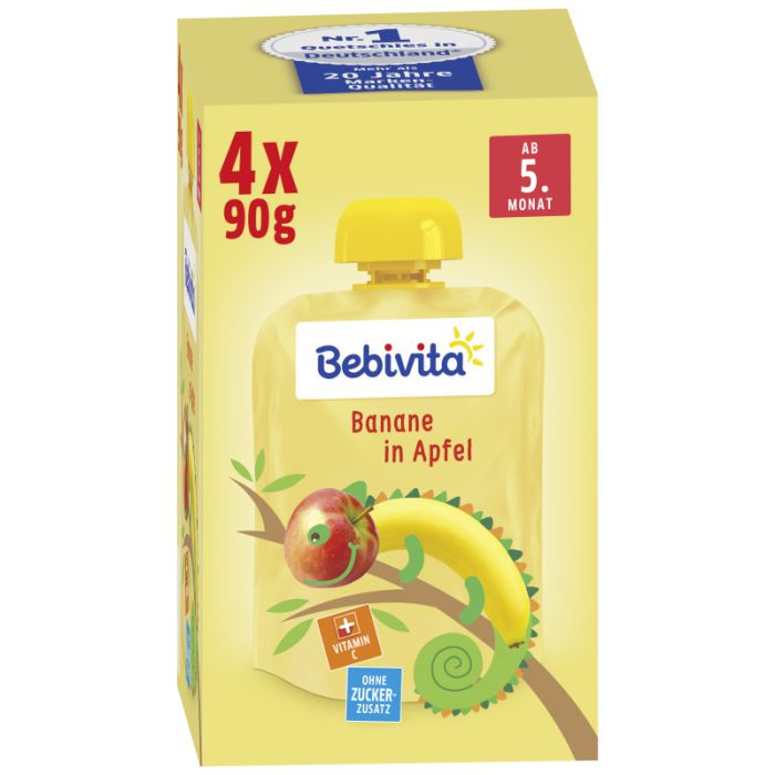 Bebivita Banane in Apfel 4x90g-4018852018377