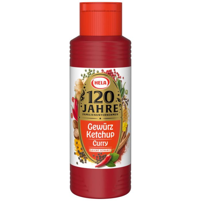 Hela Gewürzketchup Curry Leicht Scharf 300ml-4027400148398