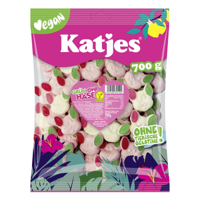 Katjes Grün-Ohr Hase 700 g-4037400345192