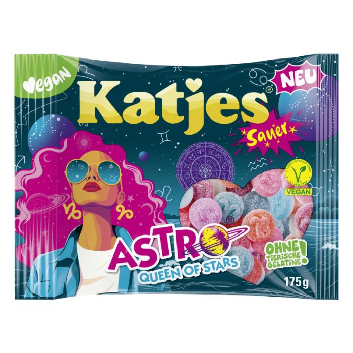 Katjes Astro Queen of Stars 175g-4037400345635