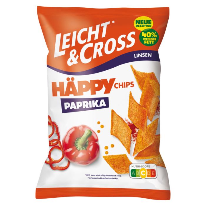 Leicht & Cross Häppy Chips Linsen Paprika 90g-4001518117675